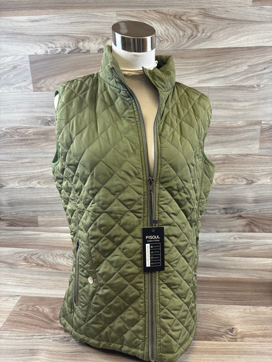 Vest Puffer & Quilted By Cme In Green, Size: L