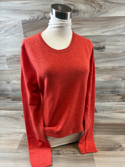 Sweater Cashmere By Tahari By Arthur Levine In Orange, Size: M