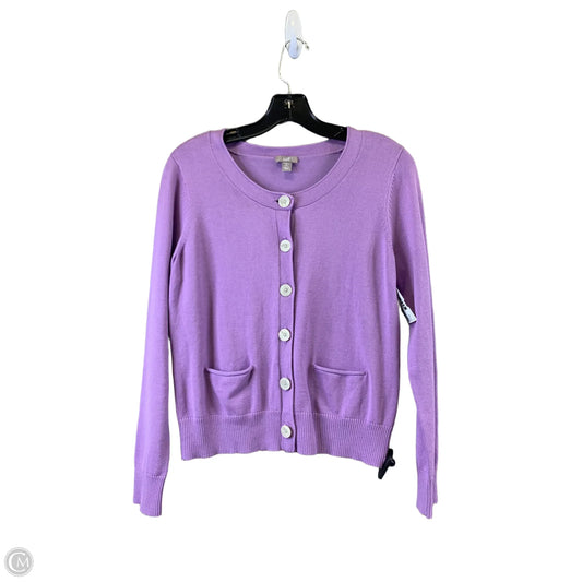Cardigan By J. Jill In Purple, Size: Sp