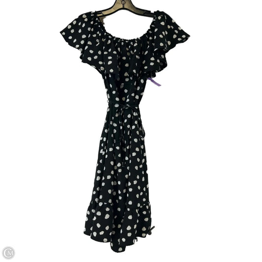 Dress Casual Short By Merona In Black & Cream, Size: L