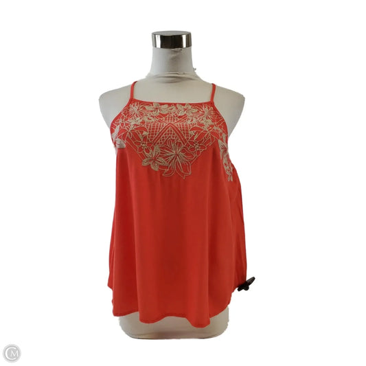 Top Cami By Eyeshadow In Orange & Tan, Size: M