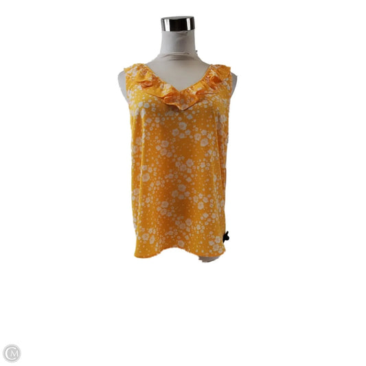 Top Sleeveless By Lc Lauren Conrad In Yellow, Size: S