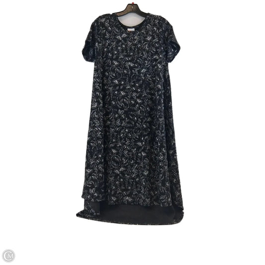 Dress Casual Midi By Lularoe In Black & White, Size: M