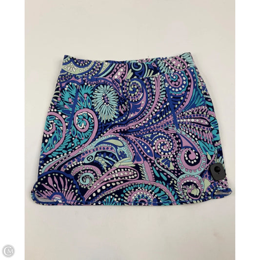 Skort By Talbots In Blue & Pink, Size: 12p