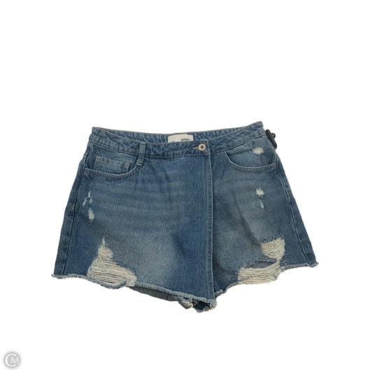 Skort By Vervet In Black Denim, Size: 12