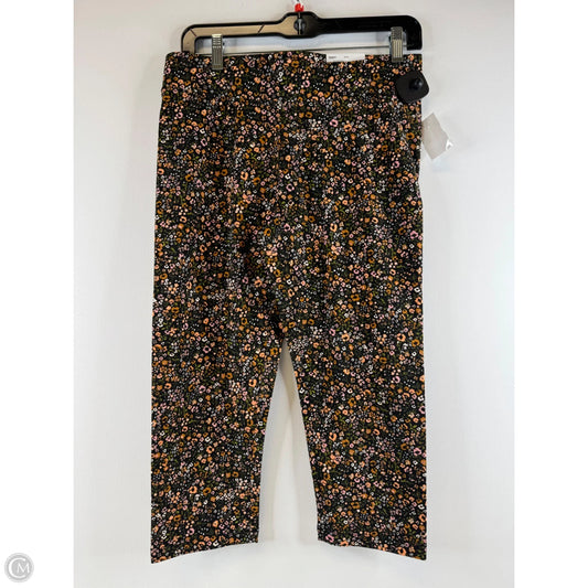 Pants Leggings By Sonoma In Black & Orange, Size: M