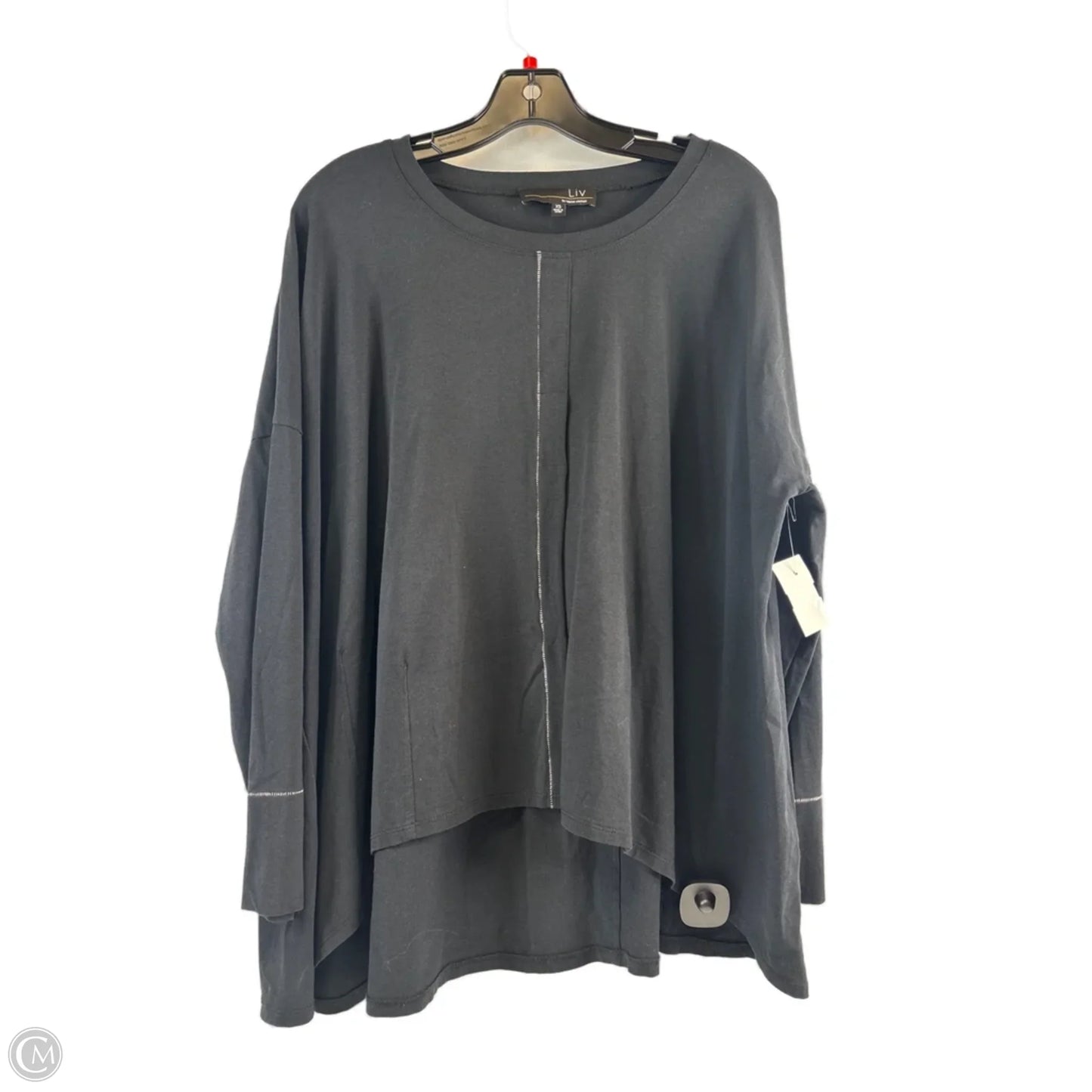 Top Long Sleeve By Clothes Mentor In Black, Size: Xs