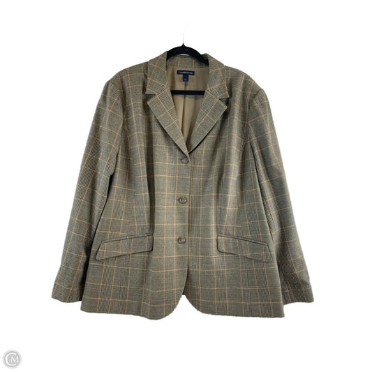 Blazer By Lands End In Brown & Orange, Size: 2x