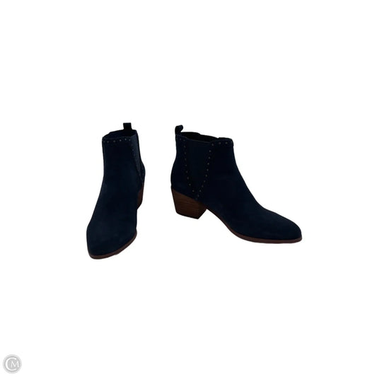 Boots Ankle Heels By Skechers In Navy, Size: 7.5