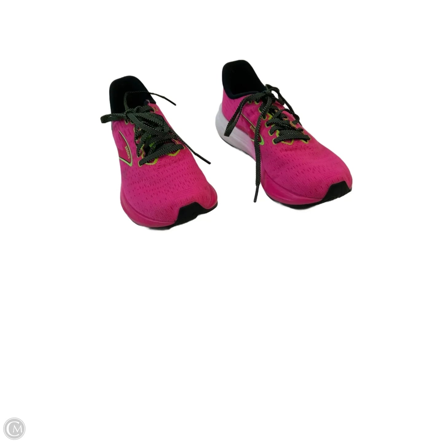 Shoes Athletic By Brooks In Green & Pink, Size: 7