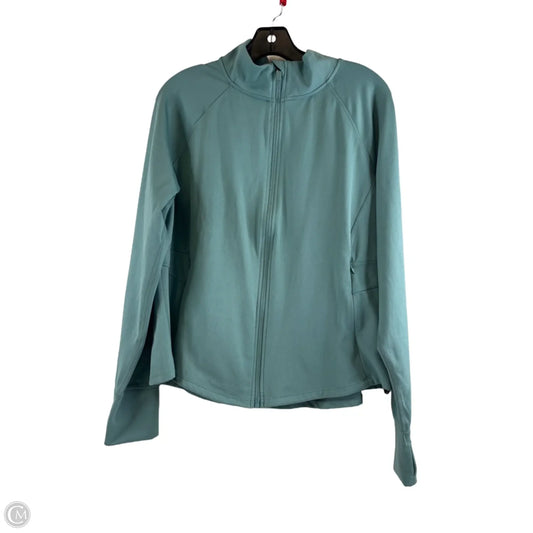 Athletic Jacket By Jockey In Green, Size: Xl