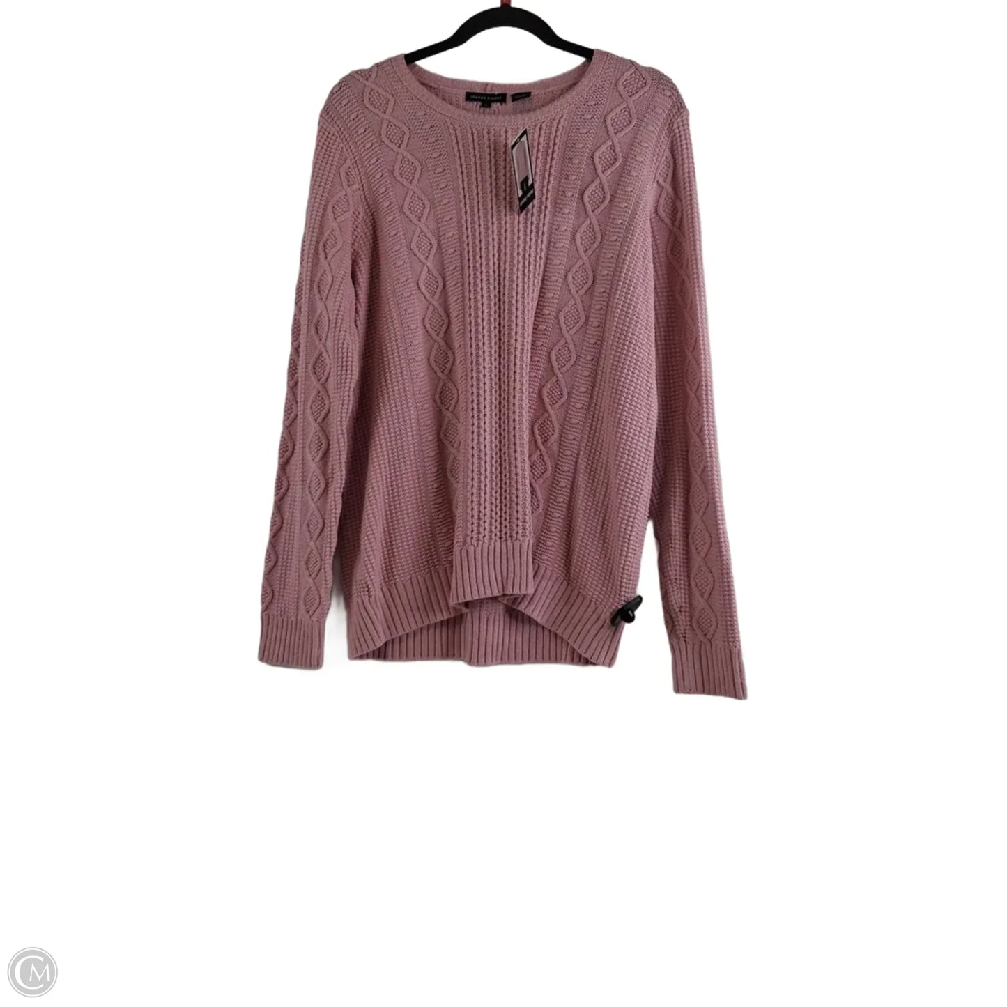 Sweater By Jeanne Pierre In Pink, Size: L