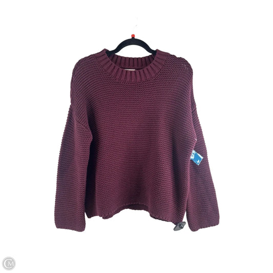 Sweater By Clothes Mentor In Maroon, Size: M