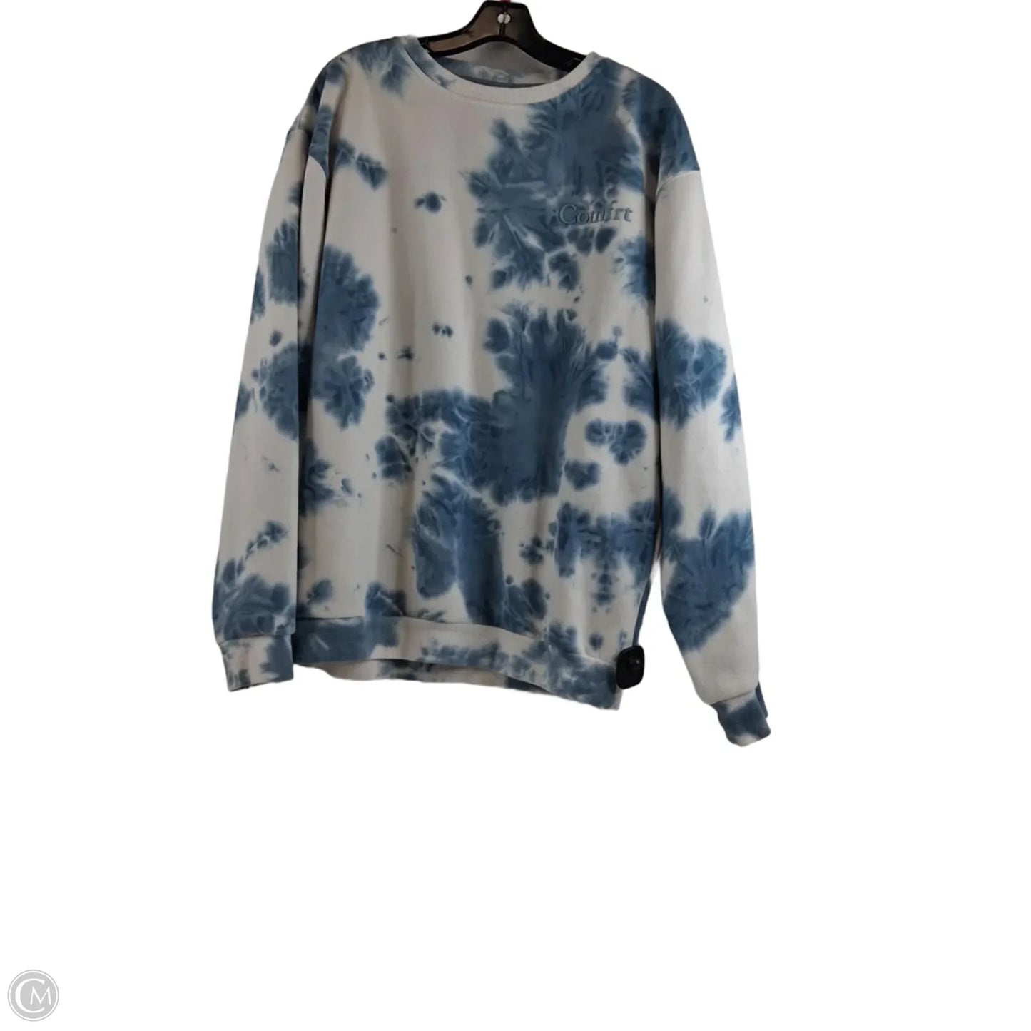 Sweatshirt Crewneck By Clothes Mentor In Tie Dye Print, Size: L