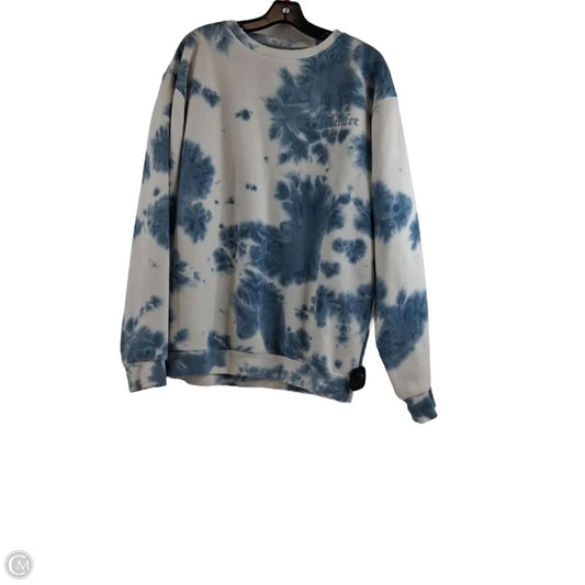 Sweatshirt Crewneck By Clothes Mentor In Tie Dye Print, Size: L