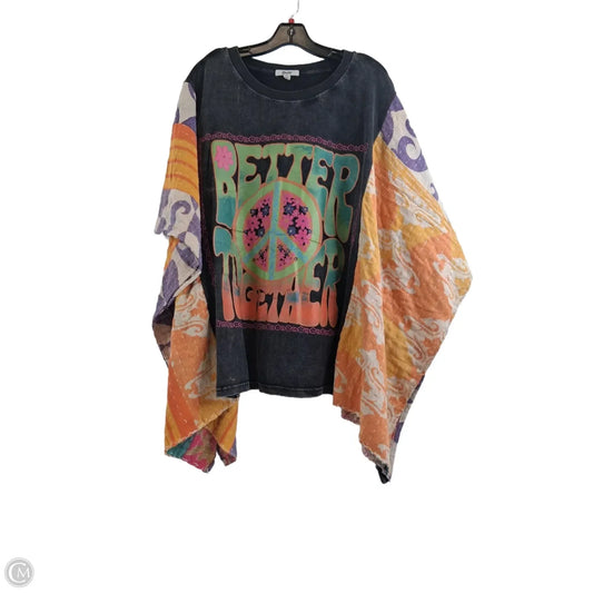 Top Short Sleeve By Clothes Mentor In Black & Orange, Size: Xl