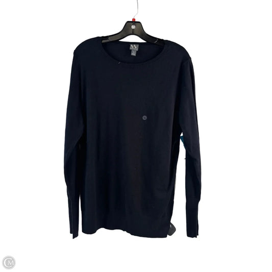 Top Long Sleeve By Worthington In Black, Size: Xl