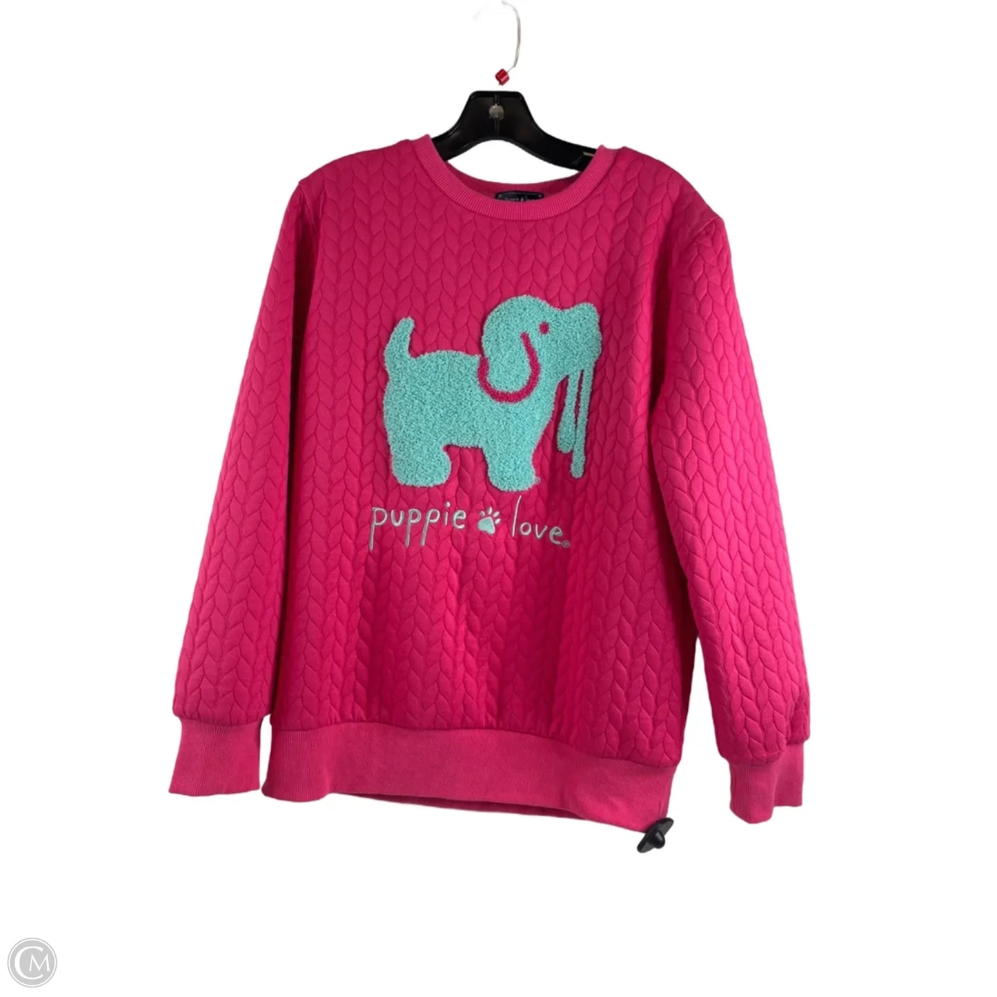 Sweatshirt Crewneck By Clothes Mentor In Blue & Pink, Size: S