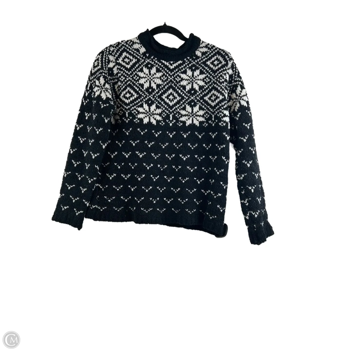 Sweater By Sml In Black & White, Size: S