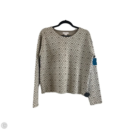 Sweater By H For Halston In Brown & White, Size: M
