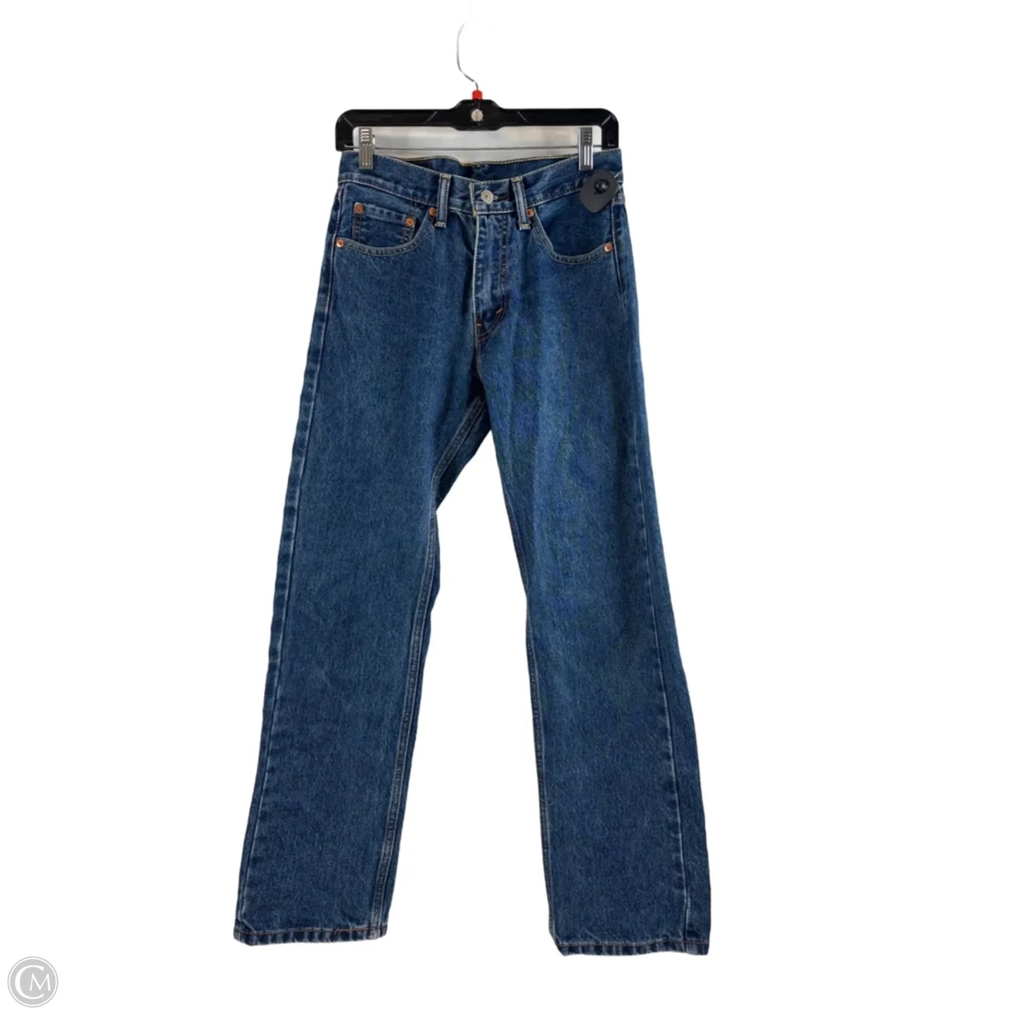 Jeans Straight By Levis In Blue Denim, Size: 8