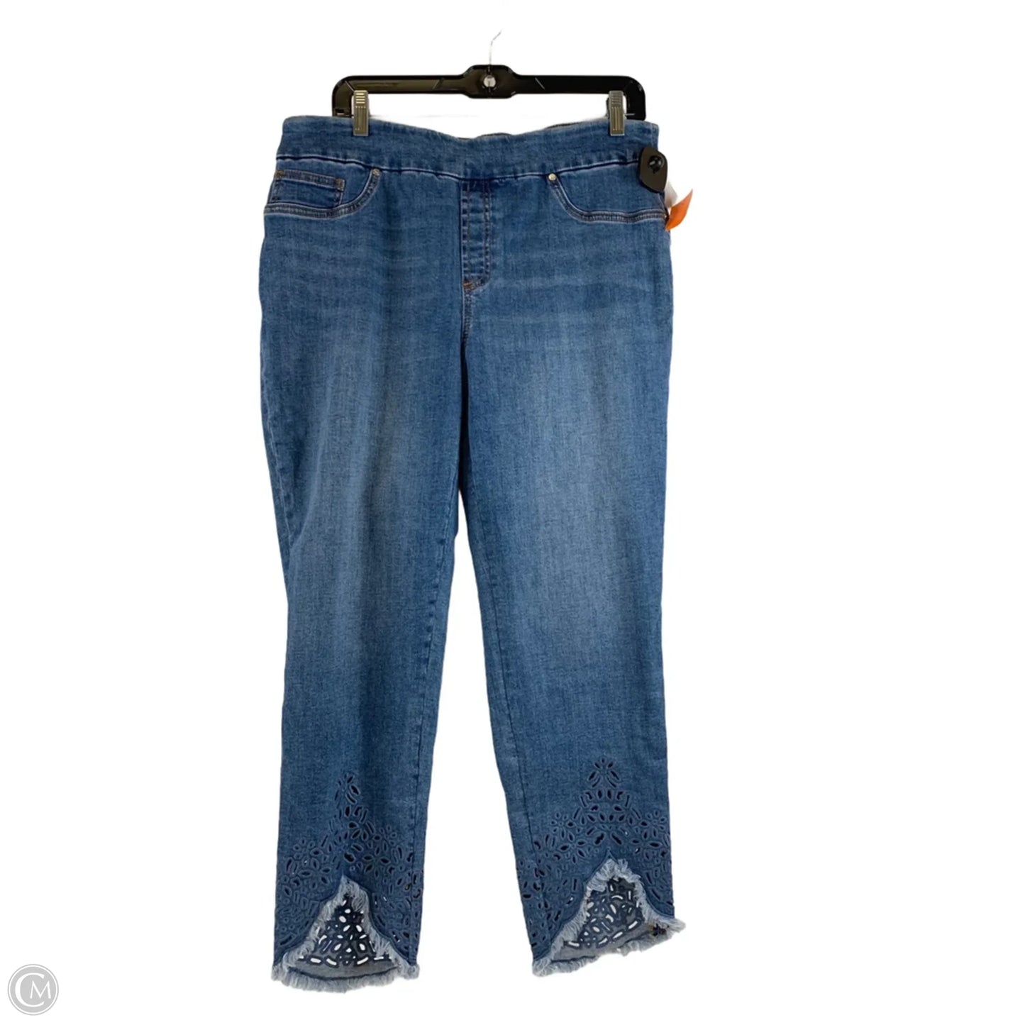 Jeans Jeggings By Chicos In Blue Denim, Size: 12