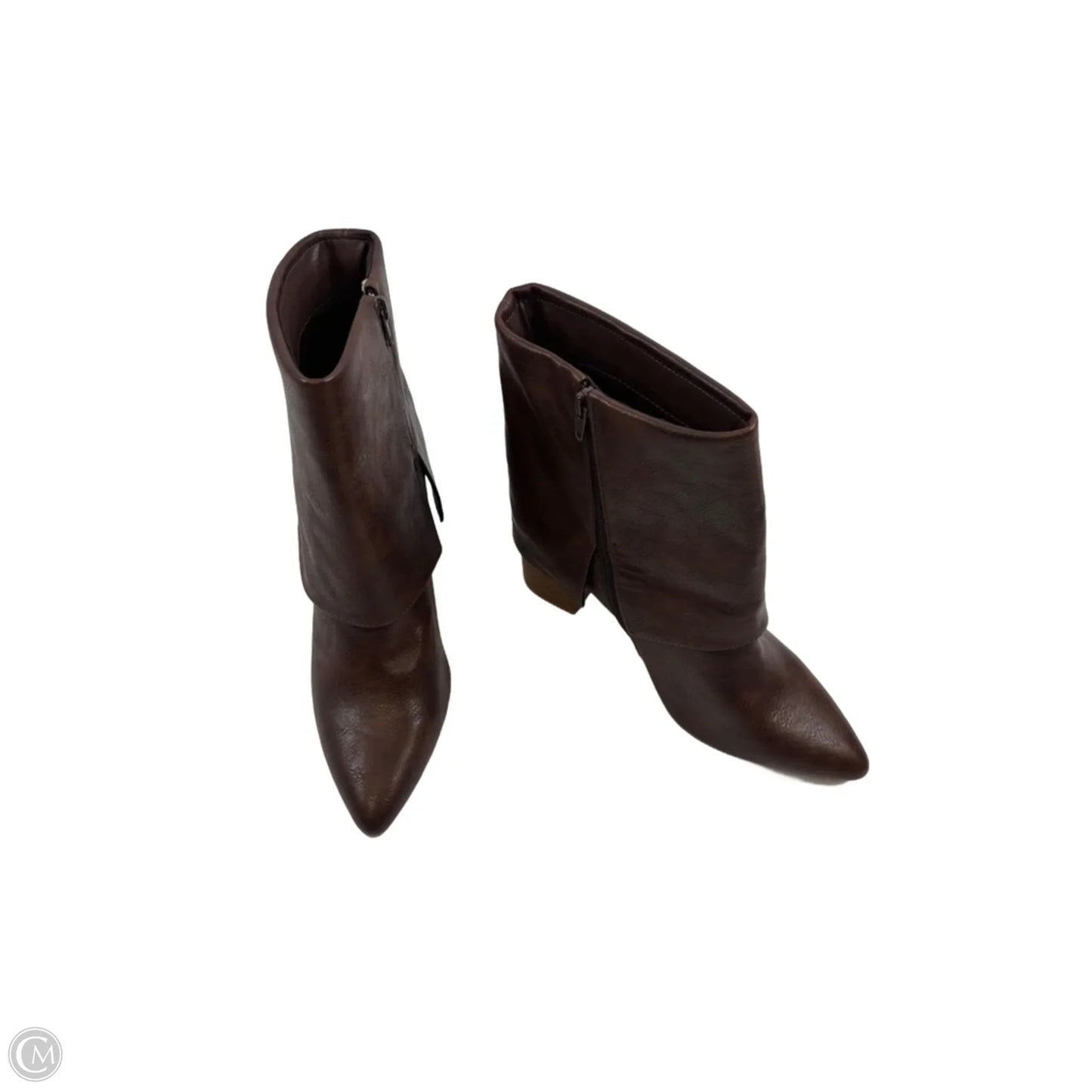 Boots Ankle Heels By Sonoma In Brown, Size: 9