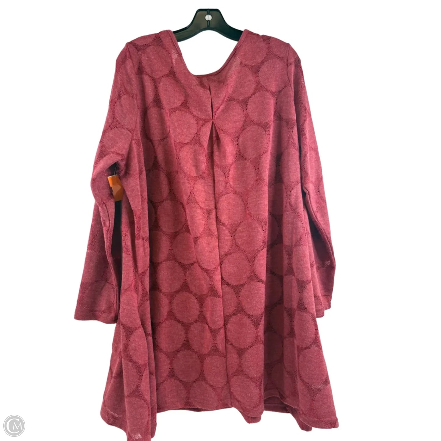 Tunic 3/4 Sleeve By Avenue In Red, Size: 2x