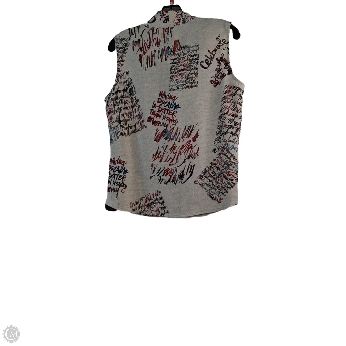 Top Sleeveless By Nic + Zoe In Red & Tan, Size: Mp