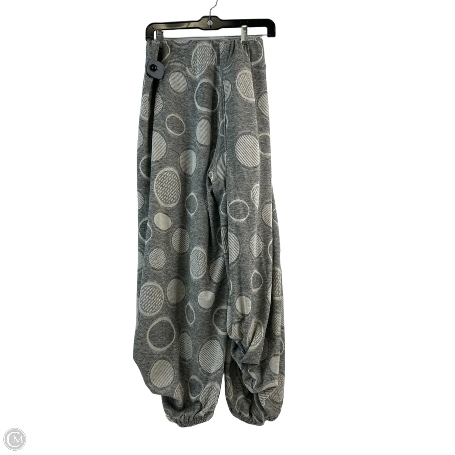 Pants Cropped By Ic By Connie K In Grey & White, Size: 16