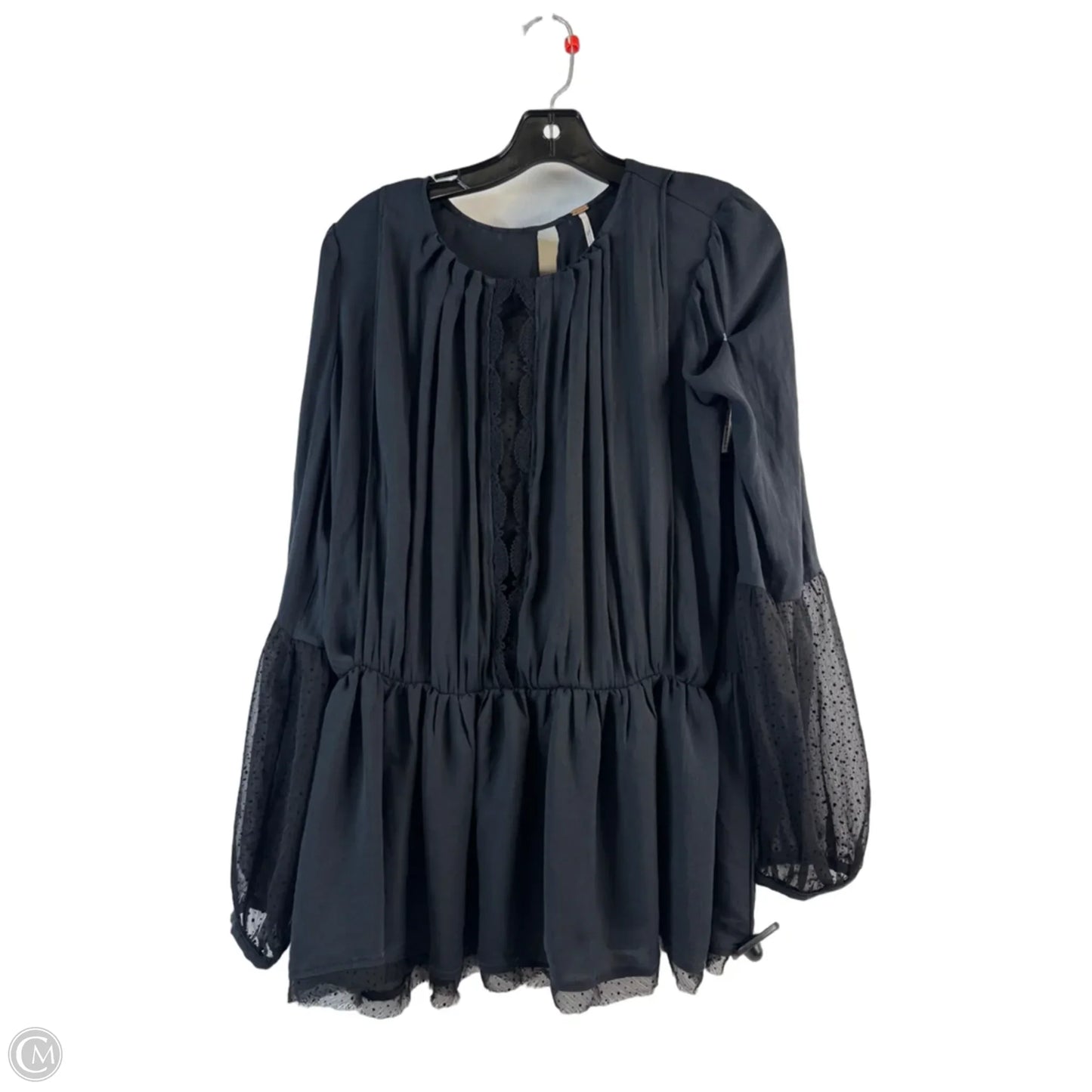 Top Long Sleeve By Free People In Black, Size: S