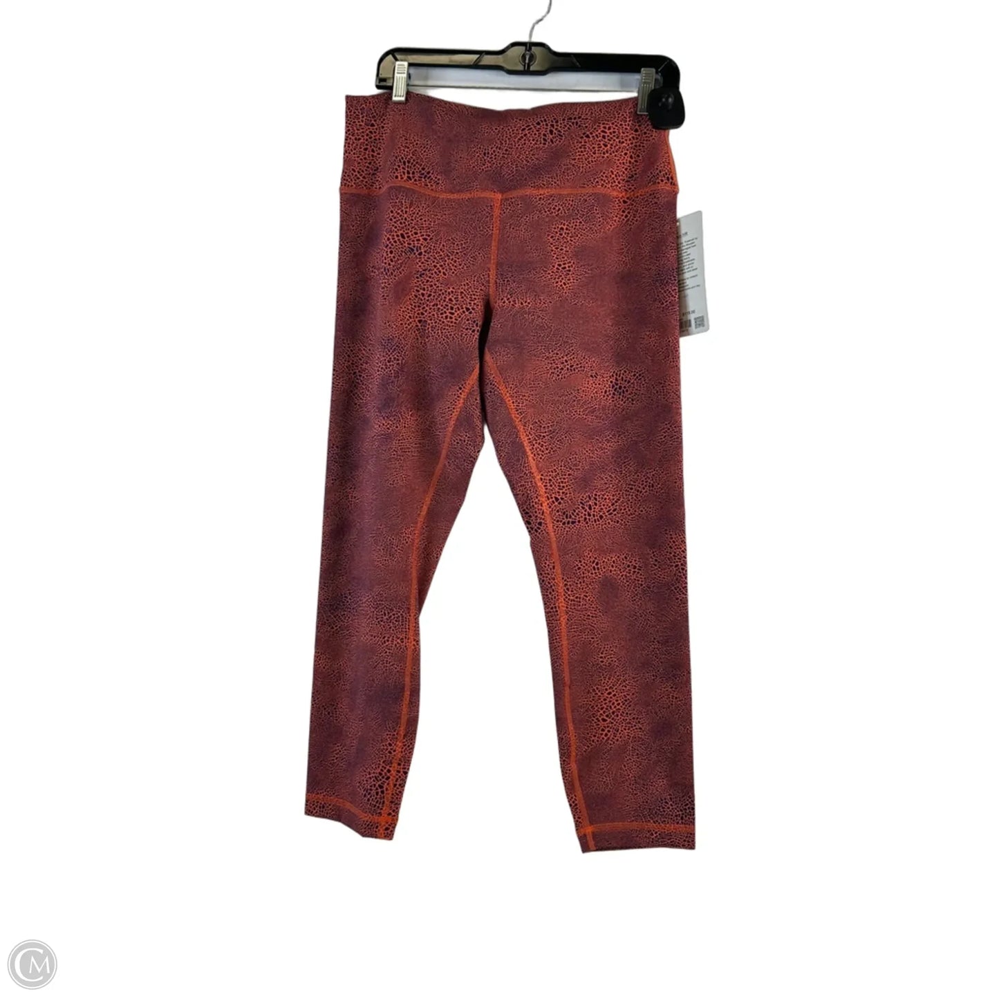 Athletic Leggings Capris By Lululemon In Blue & Orange, Size: Xl
