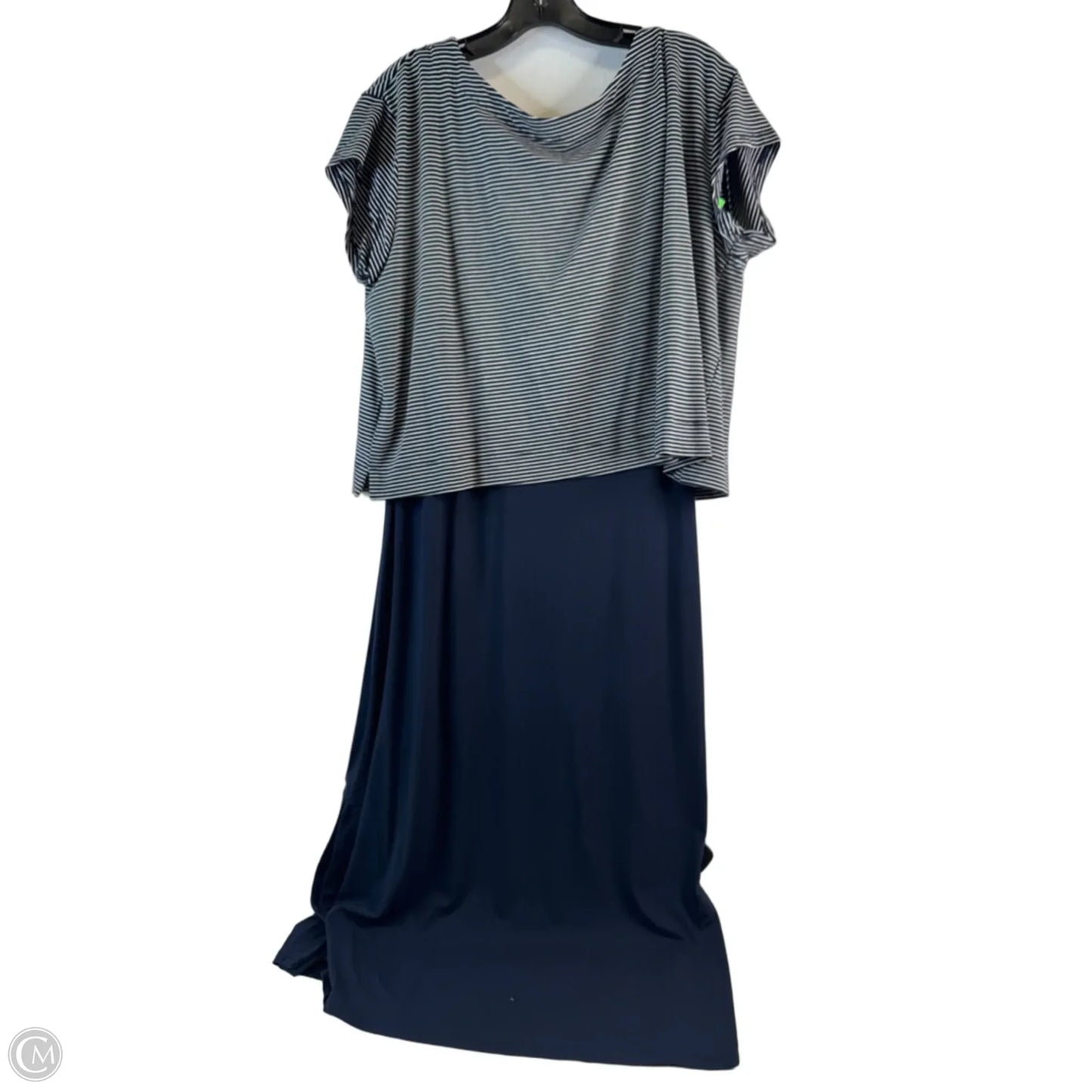 Dress Casual Midi By J. Jill In Blue & White, Size: Lp