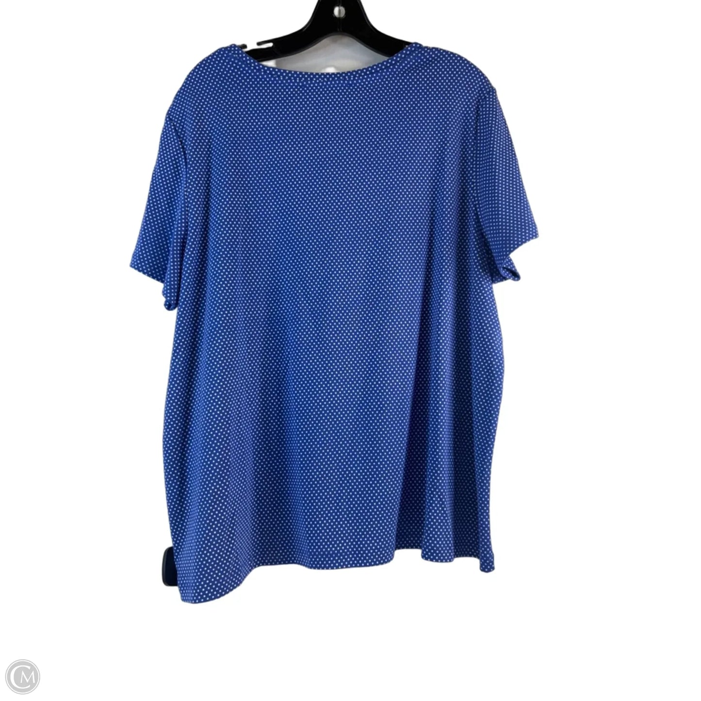 Top Short Sleeve By Tommy Hilfiger In Polkadot Pattern, Size: 1x