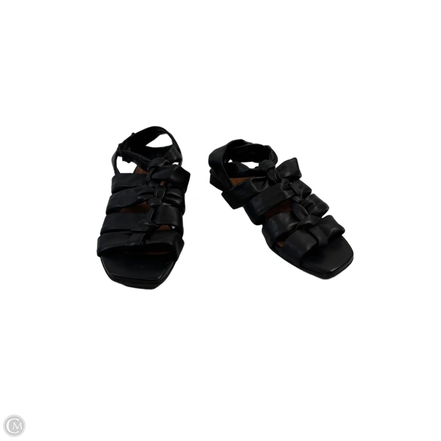 Sandals Flats By Clothes Mentor In Black, Size: 7