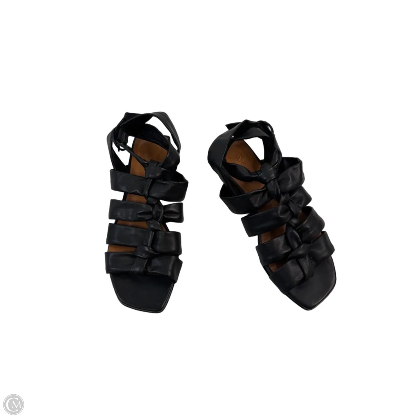 Sandals Flats By Clothes Mentor In Black, Size: 7