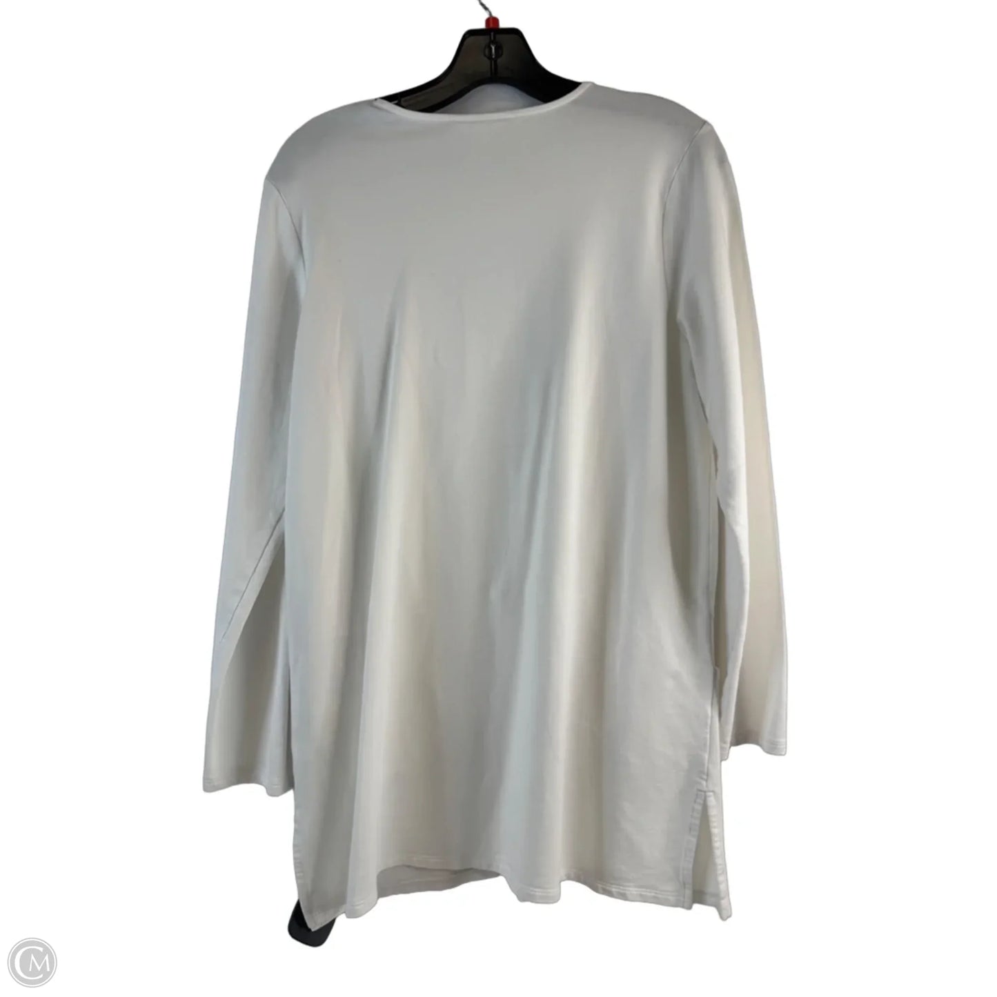Top Long Sleeve By Pure Jill In White, Size: M
