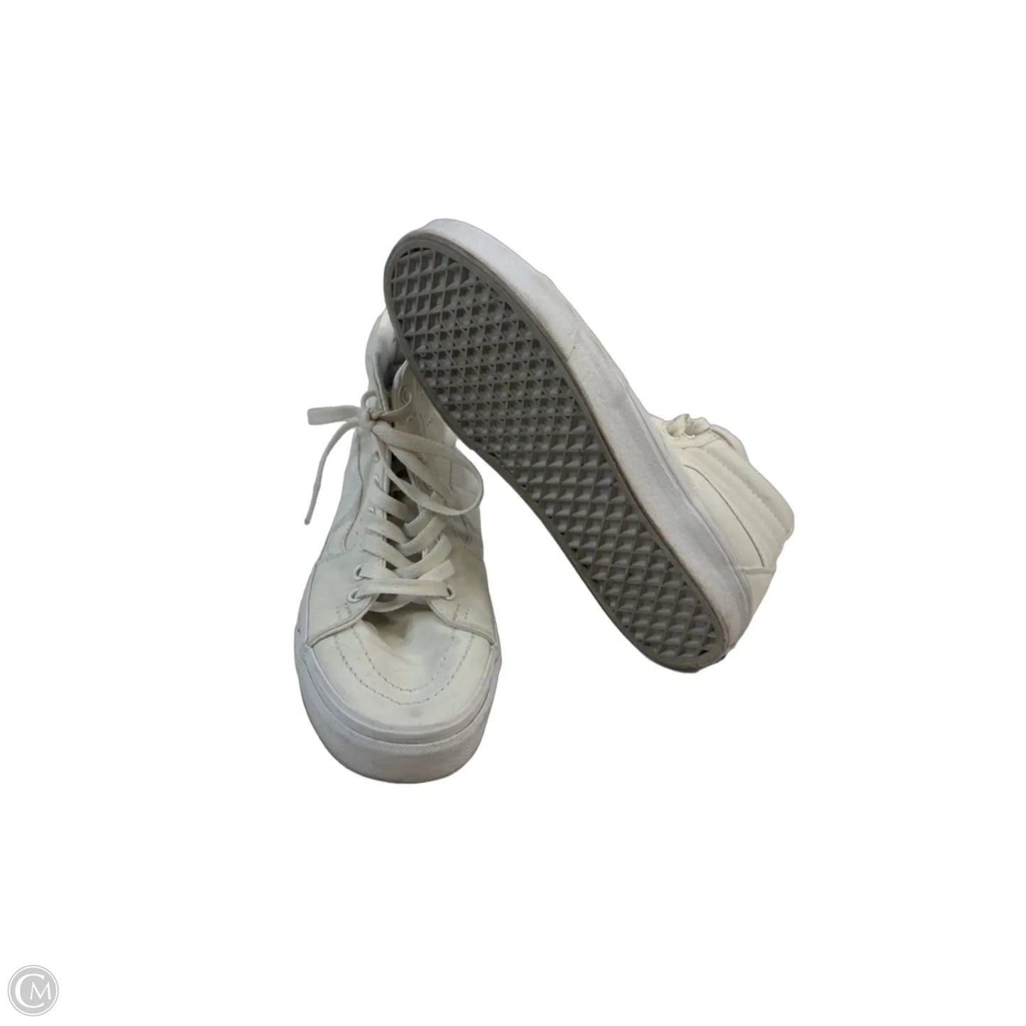 Shoes Sneakers By Vans In White, Size: 8.5