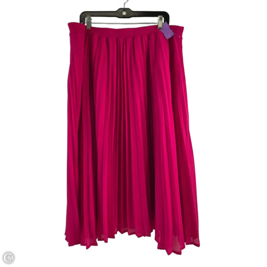 Skirt Midi By A New Day In Pink, Size: 16