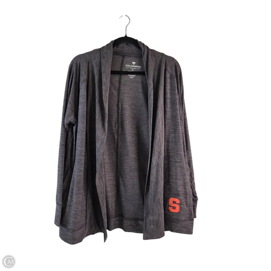 Athletic Top Long Sleeve Collar By Colosseum In Grey, Size: M