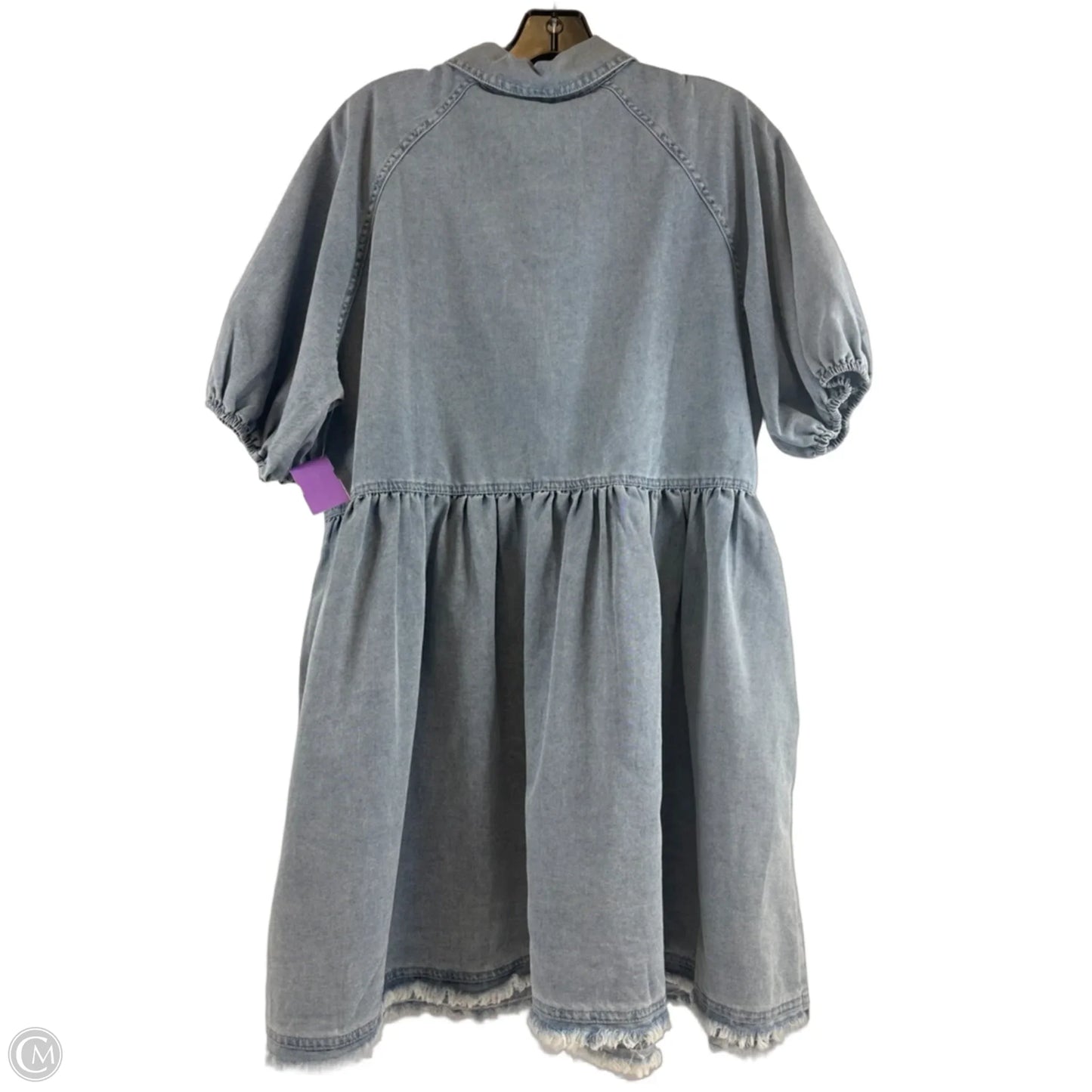 Dress Casual Short By Bibi In Blue Denim, Size: L