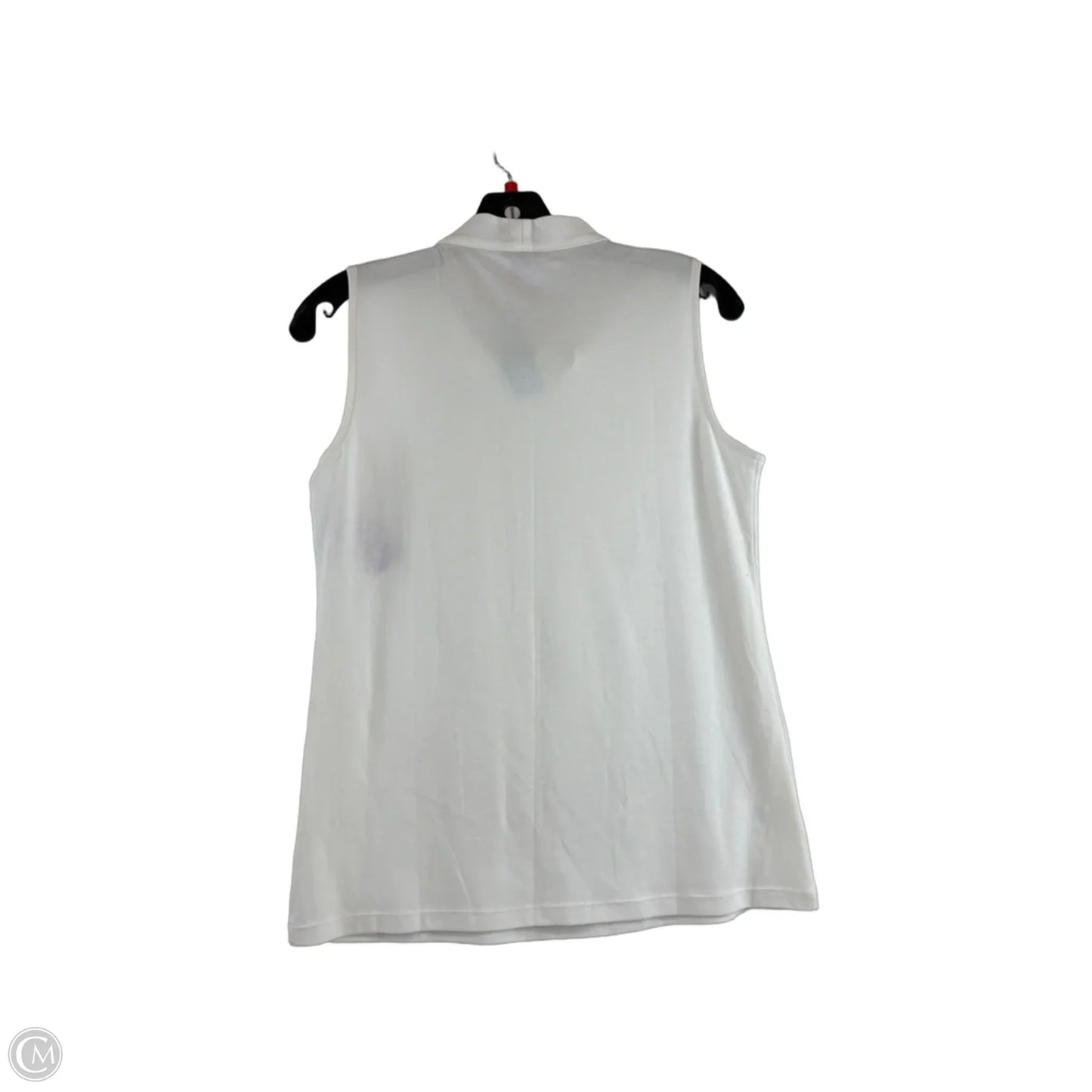 Top Sleeveless By Ann Taylor In White, Size: Mp