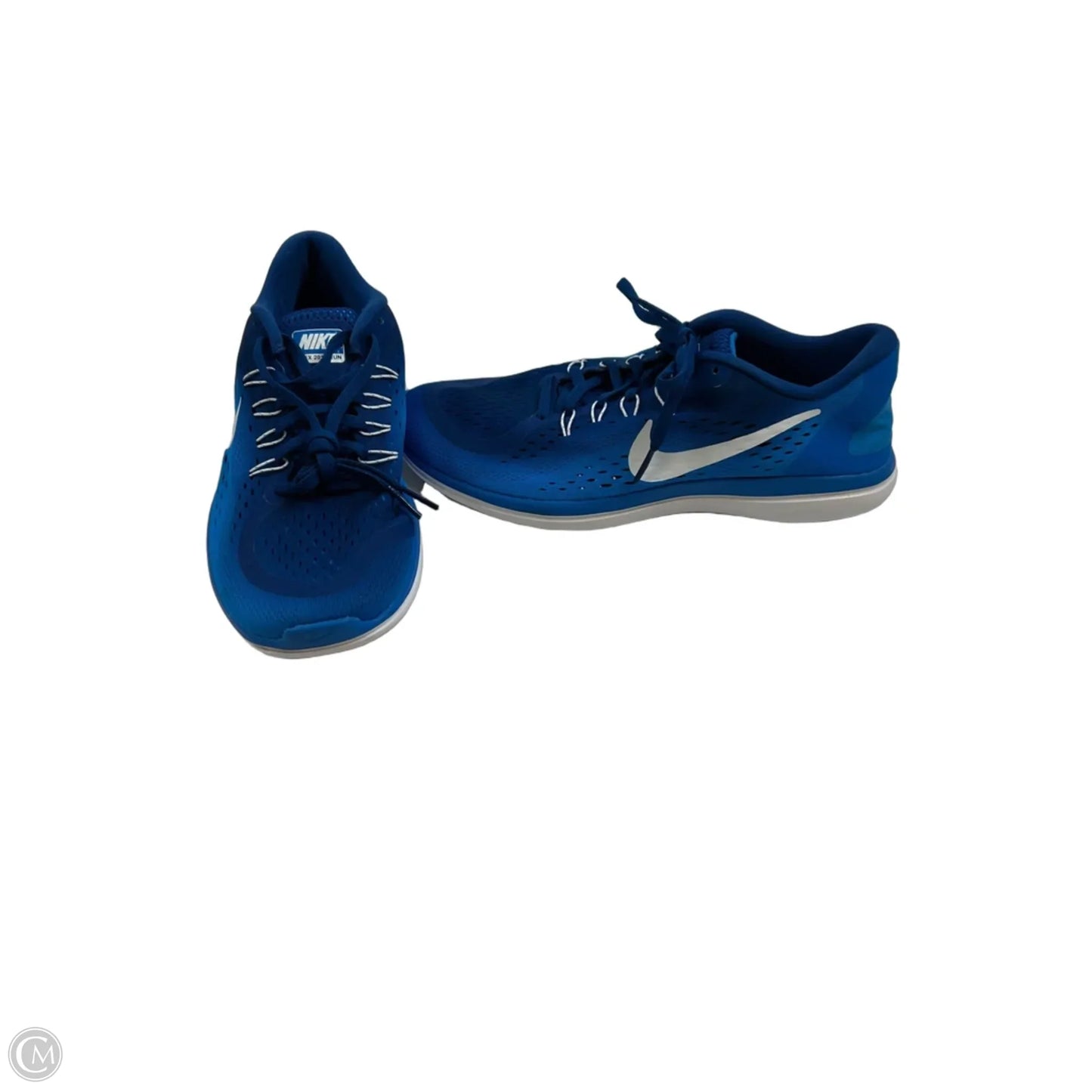 Shoes Sneakers By Nike In Blue & White, Size: 7.5