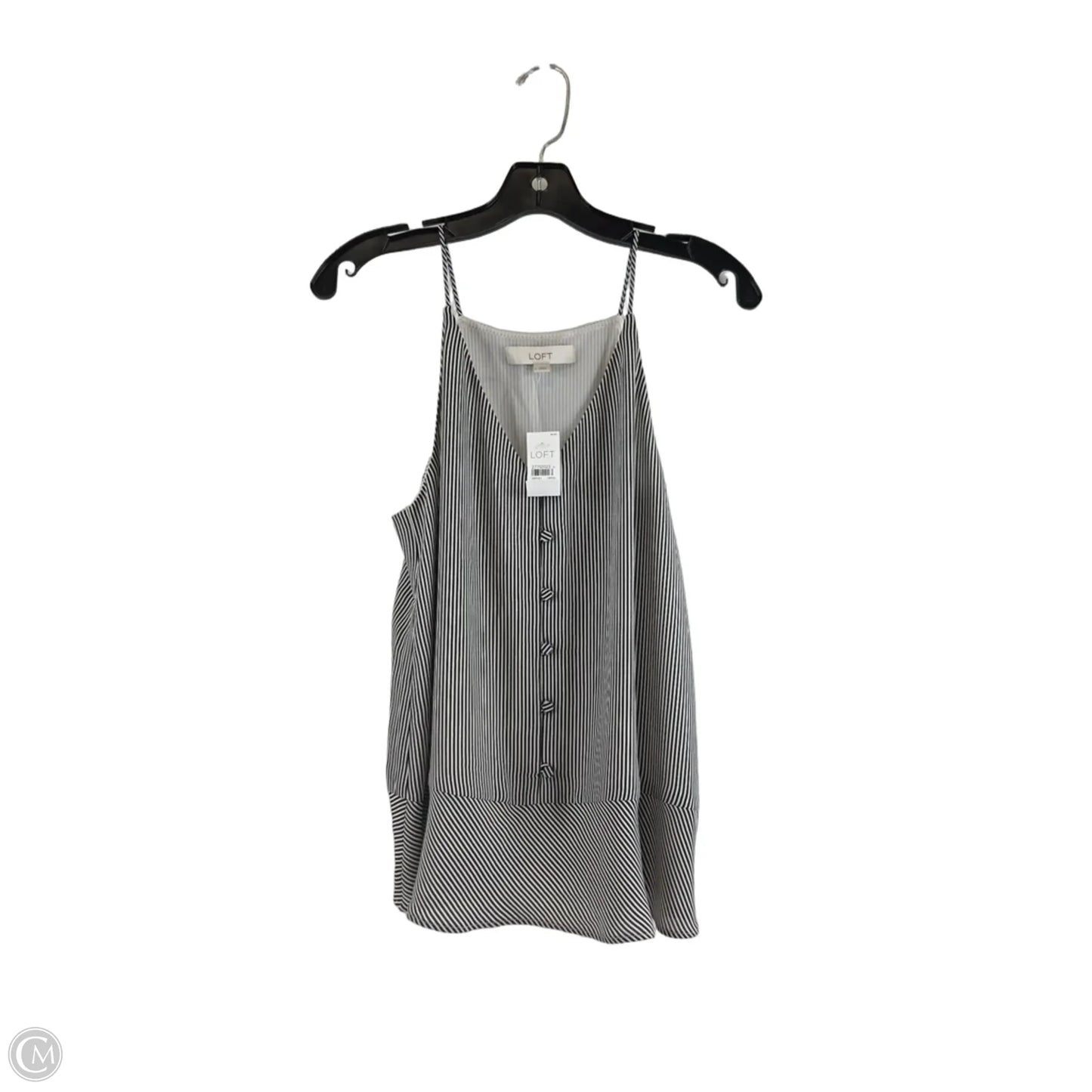 Top Cami By Loft In Black & White, Size: S