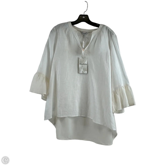 Top 3/4 Sleeve By Tommy Bahama In Cream, Size: S