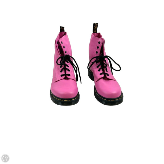 Boots Combat By Dr Martens In Pink, Size: 11