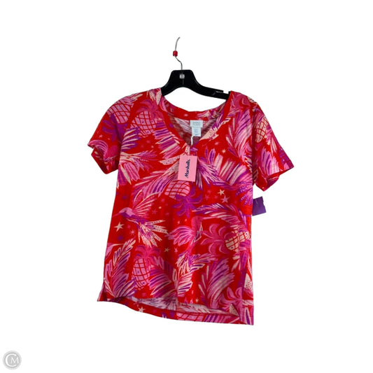 Top Short Sleeve By Sigrid Olsen In Purple & Red, Size: Xs