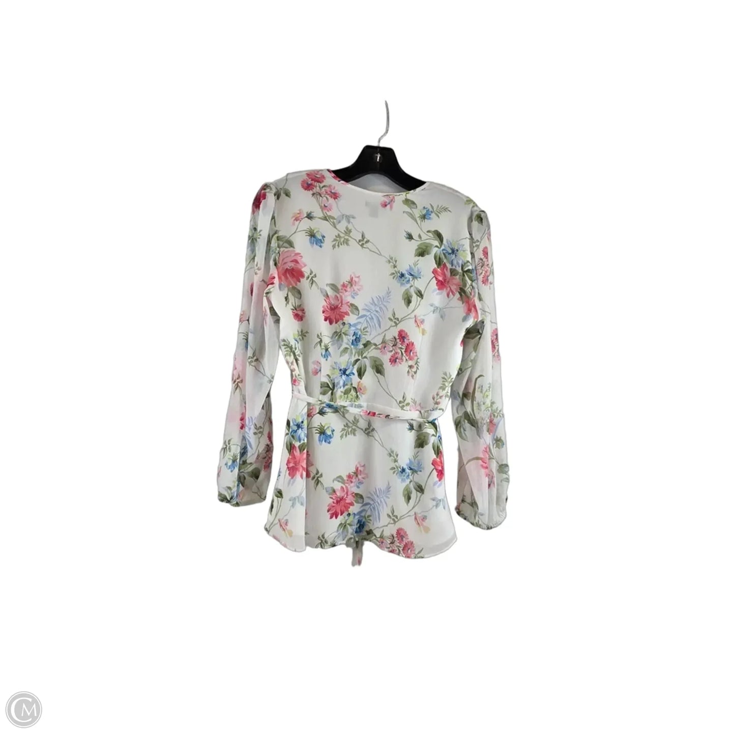 Top Long Sleeve By Ann Taylor In Floral Print, Size: S