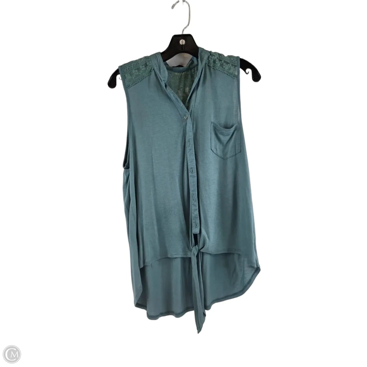 Top Sleeveless Basic By E&m In Green, Size: M