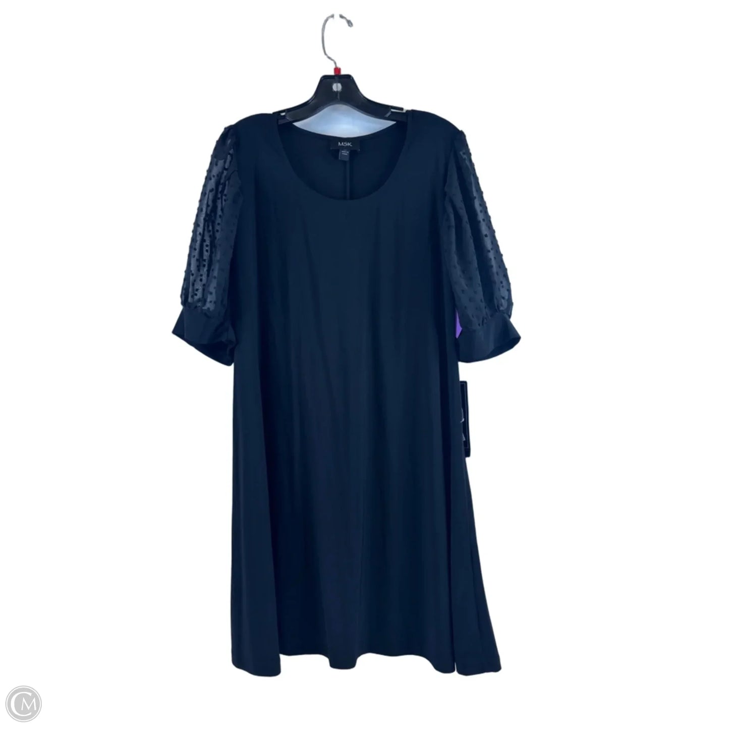 Dress Casual Midi By Msk In Black, Size: Xl